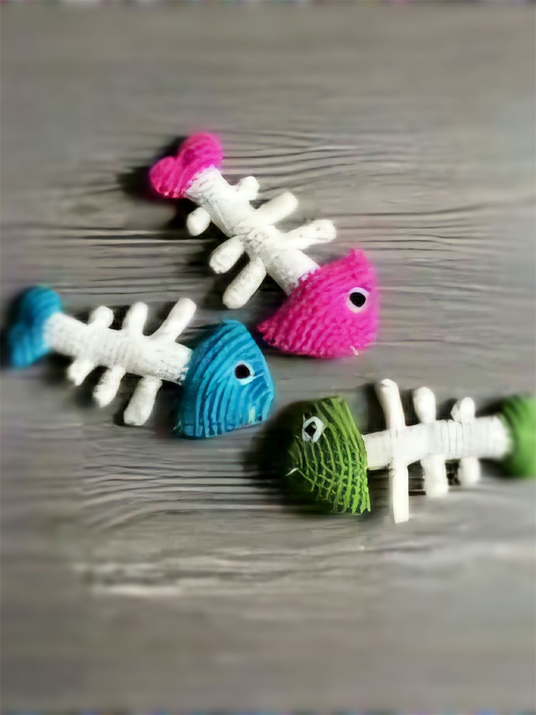Raspa de Pescado — amigurumi tejido a mano por Trufitas Artesanas